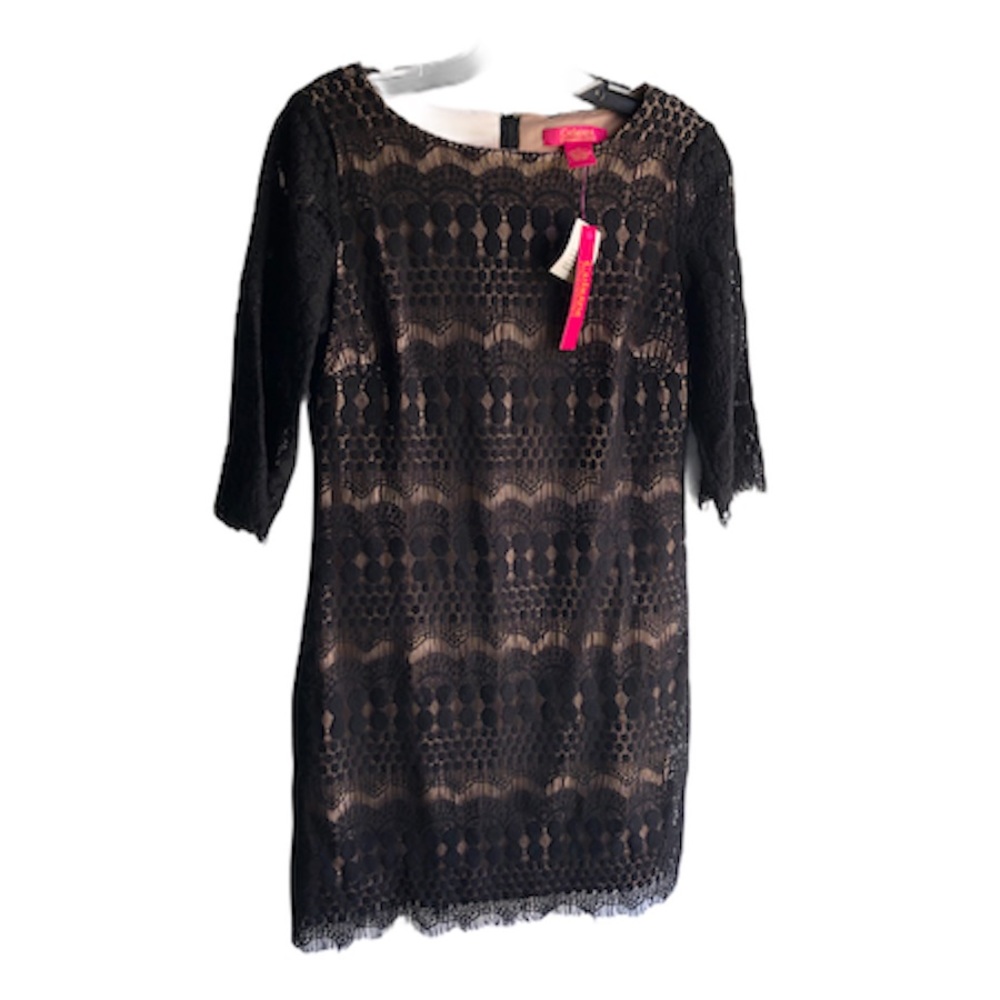 NWT Catherine Malandrino Black Lace Dress